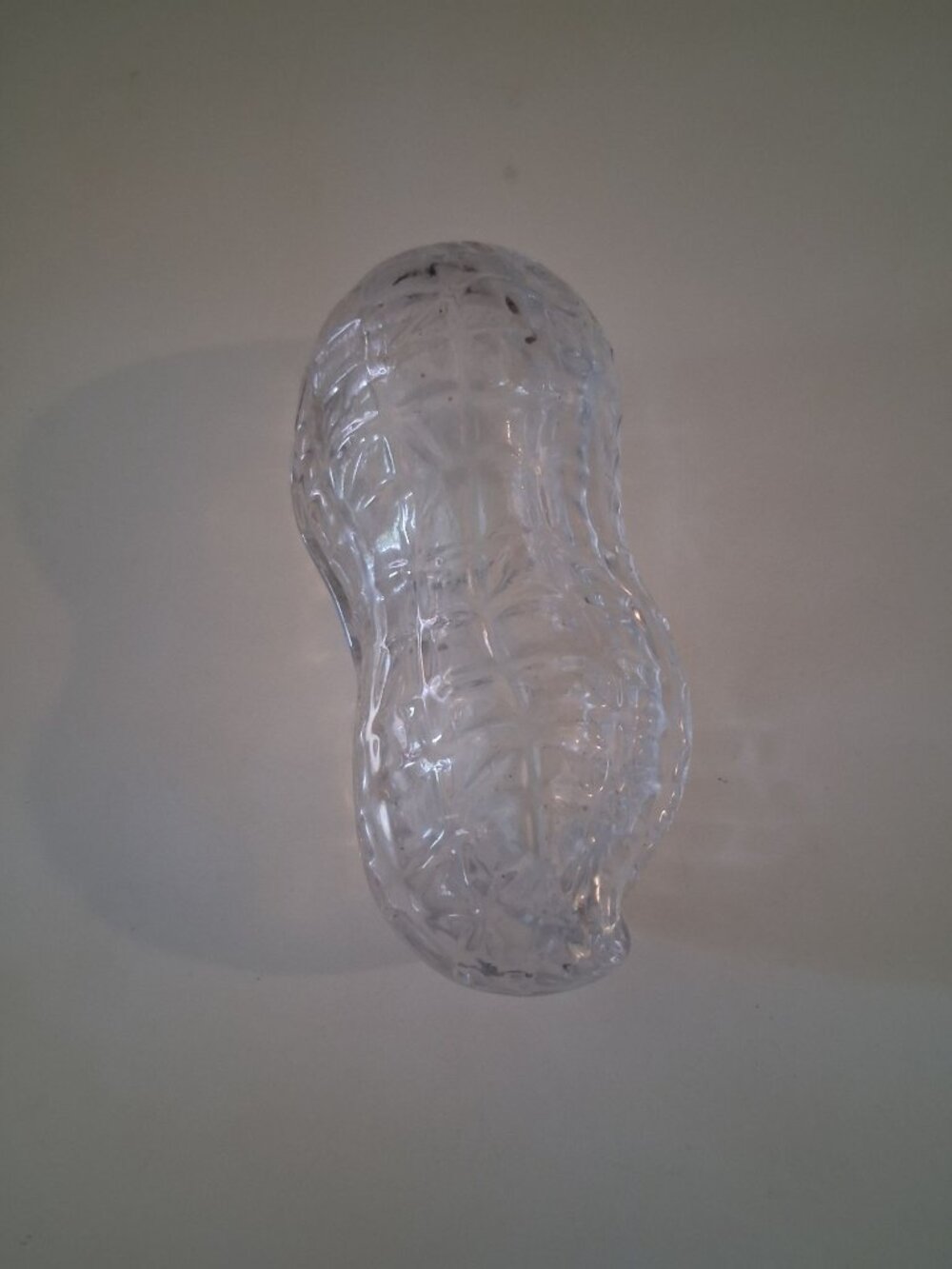 Glass Peanut Shaped Trinket Holder Decoration